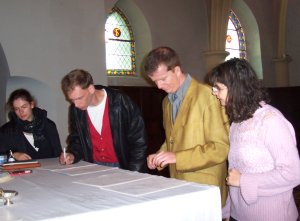Signatures de l'acte de baptème